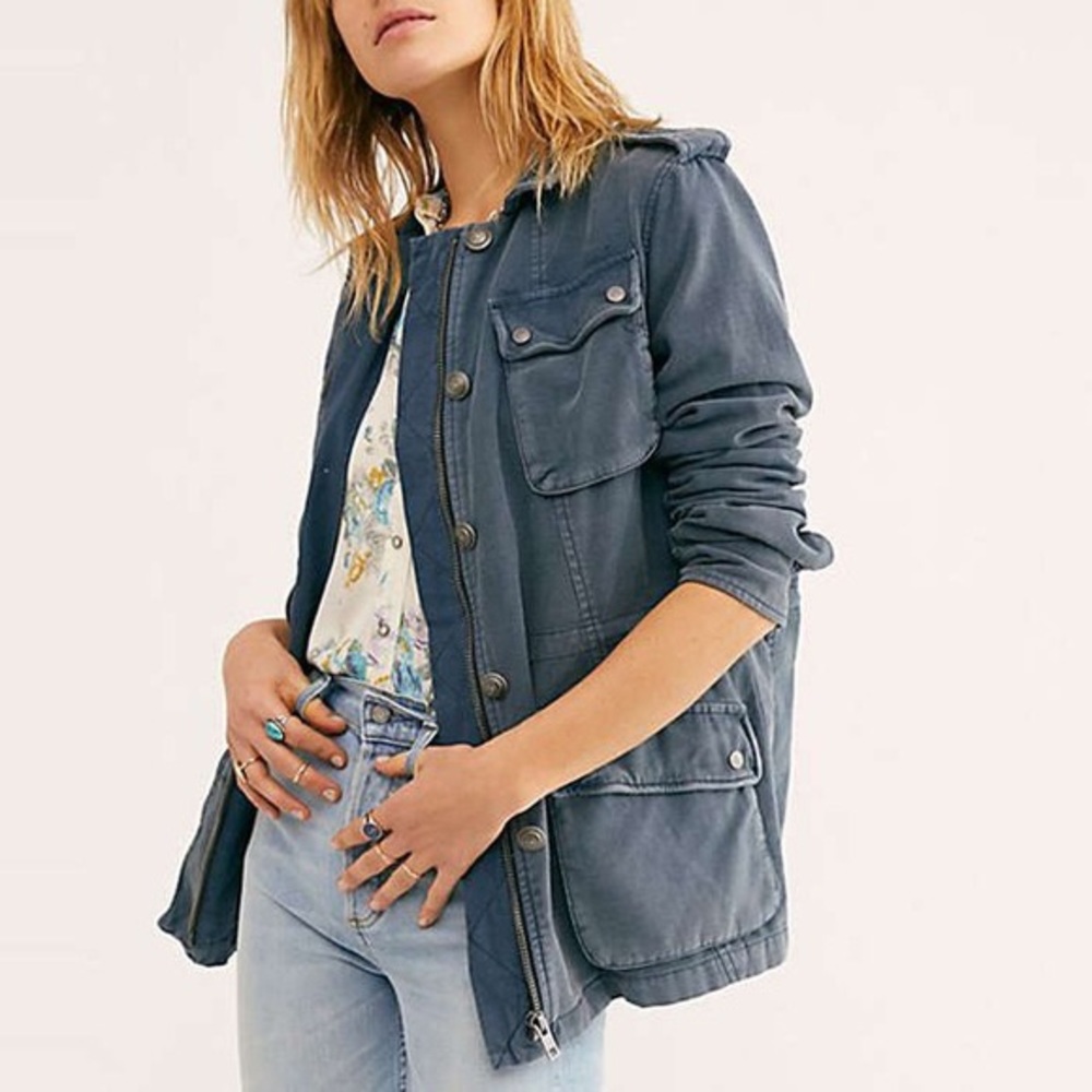 Free People Not Your Brothers Surplus Jacket